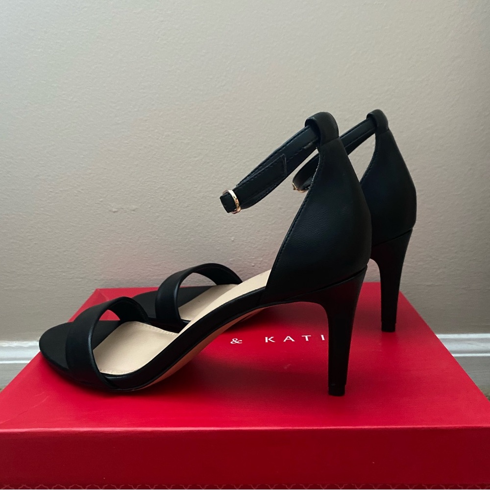 Women’s Kelly & Katie Black Dress Heels / Sandals Size 7.5M - Picture 3 of 9